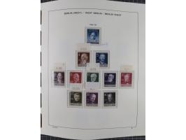 1945/90, ungebrauchte und postfrische Sammlung, oftmals komplett, dabei Bund/Berlin und DDR, DDR mit guten Dienstmarken inkl.