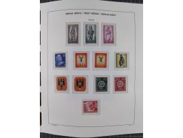 1945/90, ungebrauchte und postfrische Sammlung, oftmals komplett, dabei Bund/Berlin und DDR, DDR mit guten Dienstmarken inkl.