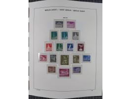 1945/90, ungebrauchte und postfrische Sammlung, oftmals komplett, dabei Bund/Berlin und DDR, DDR mit guten Dienstmarken inkl.