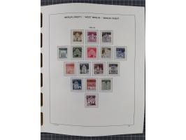 1945/90, ungebrauchte und postfrische Sammlung, oftmals komplett, dabei Bund/Berlin und DDR, DDR mit guten Dienstmarken inkl.