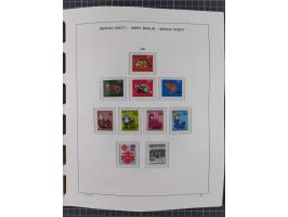 1945/90, ungebrauchte und postfrische Sammlung, oftmals komplett, dabei Bund/Berlin und DDR, DDR mit guten Dienstmarken inkl.