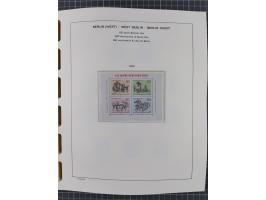1945/90, ungebrauchte und postfrische Sammlung, oftmals komplett, dabei Bund/Berlin und DDR, DDR mit guten Dienstmarken inkl.