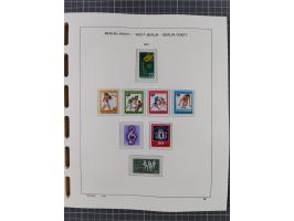 1945/90, ungebrauchte und postfrische Sammlung, oftmals komplett, dabei Bund/Berlin und DDR, DDR mit guten Dienstmarken inkl.