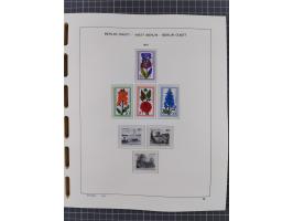 1945/90, ungebrauchte und postfrische Sammlung, oftmals komplett, dabei Bund/Berlin und DDR, DDR mit guten Dienstmarken inkl.