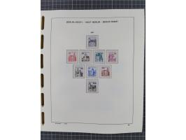 1945/90, ungebrauchte und postfrische Sammlung, oftmals komplett, dabei Bund/Berlin und DDR, DDR mit guten Dienstmarken inkl.
