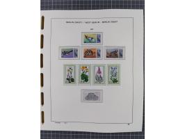 1945/90, ungebrauchte und postfrische Sammlung, oftmals komplett, dabei Bund/Berlin und DDR, DDR mit guten Dienstmarken inkl.