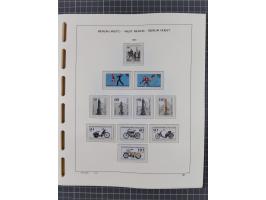 1945/90, ungebrauchte und postfrische Sammlung, oftmals komplett, dabei Bund/Berlin und DDR, DDR mit guten Dienstmarken inkl.