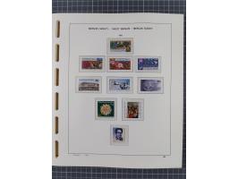 1945/90, ungebrauchte und postfrische Sammlung, oftmals komplett, dabei Bund/Berlin und DDR, DDR mit guten Dienstmarken inkl.