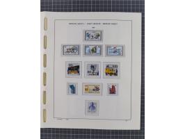 1945/90, ungebrauchte und postfrische Sammlung, oftmals komplett, dabei Bund/Berlin und DDR, DDR mit guten Dienstmarken inkl.