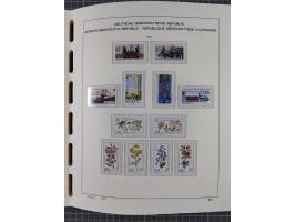 1945/90, ungebrauchte und postfrische Sammlung, oftmals komplett, dabei Bund/Berlin und DDR, DDR mit guten Dienstmarken inkl.