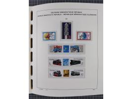1945/90, ungebrauchte und postfrische Sammlung, oftmals komplett, dabei Bund/Berlin und DDR, DDR mit guten Dienstmarken inkl.