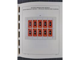1945/90, ungebrauchte und postfrische Sammlung, oftmals komplett, dabei Bund/Berlin und DDR, DDR mit guten Dienstmarken inkl.