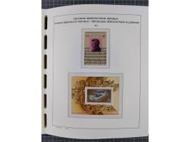 1945/90, ungebrauchte und postfrische Sammlung, oftmals komplett, dabei Bund/Berlin und DDR, DDR mit guten Dienstmarken inkl.