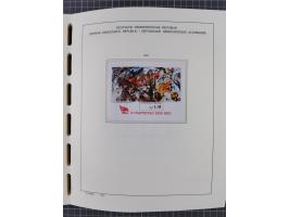 1945/90, ungebrauchte und postfrische Sammlung, oftmals komplett, dabei Bund/Berlin und DDR, DDR mit guten Dienstmarken inkl.