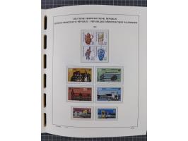 1945/90, ungebrauchte und postfrische Sammlung, oftmals komplett, dabei Bund/Berlin und DDR, DDR mit guten Dienstmarken inkl.