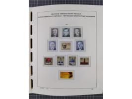 1945/90, ungebrauchte und postfrische Sammlung, oftmals komplett, dabei Bund/Berlin und DDR, DDR mit guten Dienstmarken inkl.