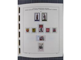 1945/90, ungebrauchte und postfrische Sammlung, oftmals komplett, dabei Bund/Berlin und DDR, DDR mit guten Dienstmarken inkl.