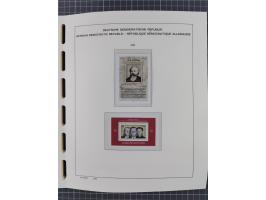 1945/90, ungebrauchte und postfrische Sammlung, oftmals komplett, dabei Bund/Berlin und DDR, DDR mit guten Dienstmarken inkl.