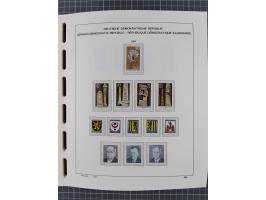 1945/90, ungebrauchte und postfrische Sammlung, oftmals komplett, dabei Bund/Berlin und DDR, DDR mit guten Dienstmarken inkl.