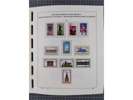 1945/90, ungebrauchte und postfrische Sammlung, oftmals komplett, dabei Bund/Berlin und DDR, DDR mit guten Dienstmarken inkl.