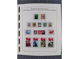1945/90, ungebrauchte und postfrische Sammlung, oftmals komplett, dabei Bund/Berlin und DDR, DDR mit guten Dienstmarken inkl.