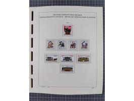 1945/90, ungebrauchte und postfrische Sammlung, oftmals komplett, dabei Bund/Berlin und DDR, DDR mit guten Dienstmarken inkl.