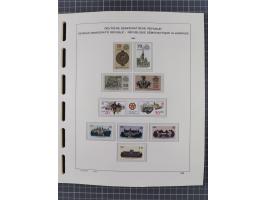 1945/90, ungebrauchte und postfrische Sammlung, oftmals komplett, dabei Bund/Berlin und DDR, DDR mit guten Dienstmarken inkl.