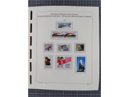 1945/90, ungebrauchte und postfrische Sammlung, oftmals komplett, dabei Bund/Berlin und DDR, DDR mit guten Dienstmarken inkl.