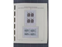 1945/90, ungebrauchte und postfrische Sammlung, oftmals komplett, dabei Bund/Berlin und DDR, DDR mit guten Dienstmarken inkl.