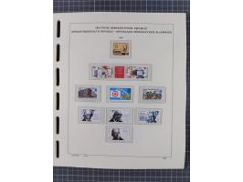 1945/90, ungebrauchte und postfrische Sammlung, oftmals komplett, dabei Bund/Berlin und DDR, DDR mit guten Dienstmarken inkl.