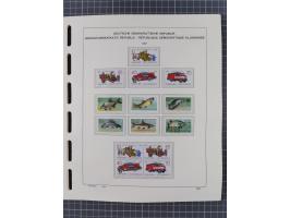 1945/90, ungebrauchte und postfrische Sammlung, oftmals komplett, dabei Bund/Berlin und DDR, DDR mit guten Dienstmarken inkl.