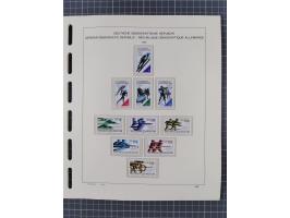 1945/90, ungebrauchte und postfrische Sammlung, oftmals komplett, dabei Bund/Berlin und DDR, DDR mit guten Dienstmarken inkl.