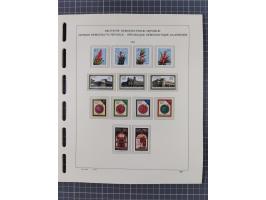 1945/90, ungebrauchte und postfrische Sammlung, oftmals komplett, dabei Bund/Berlin und DDR, DDR mit guten Dienstmarken inkl.