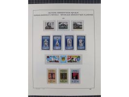 1945/90, ungebrauchte und postfrische Sammlung, oftmals komplett, dabei Bund/Berlin und DDR, DDR mit guten Dienstmarken inkl.