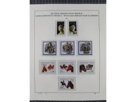 1945/90, ungebrauchte und postfrische Sammlung, oftmals komplett, dabei Bund/Berlin und DDR, DDR mit guten Dienstmarken inkl.