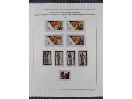 1945/90, ungebrauchte und postfrische Sammlung, oftmals komplett, dabei Bund/Berlin und DDR, DDR mit guten Dienstmarken inkl.
