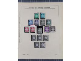 1945/90, ungebrauchte und postfrische Sammlung, oftmals komplett, dabei Bund/Berlin und DDR, DDR mit guten Dienstmarken inkl.