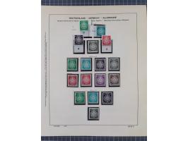 1945/90, ungebrauchte und postfrische Sammlung, oftmals komplett, dabei Bund/Berlin und DDR, DDR mit guten Dienstmarken inkl.