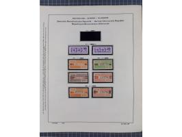 1945/90, ungebrauchte und postfrische Sammlung, oftmals komplett, dabei Bund/Berlin und DDR, DDR mit guten Dienstmarken inkl.