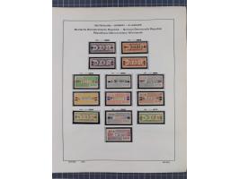 1945/90, ungebrauchte und postfrische Sammlung, oftmals komplett, dabei Bund/Berlin und DDR, DDR mit guten Dienstmarken inkl.