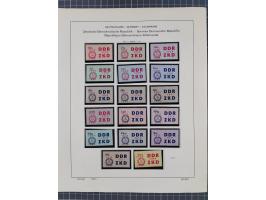 1945/90, ungebrauchte und postfrische Sammlung, oftmals komplett, dabei Bund/Berlin und DDR, DDR mit guten Dienstmarken inkl.