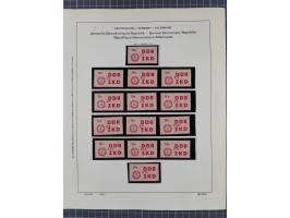 1945/90, ungebrauchte und postfrische Sammlung, oftmals komplett, dabei Bund/Berlin und DDR, DDR mit guten Dienstmarken inkl.