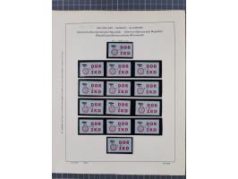 1945/90, ungebrauchte und postfrische Sammlung, oftmals komplett, dabei Bund/Berlin und DDR, DDR mit guten Dienstmarken inkl.