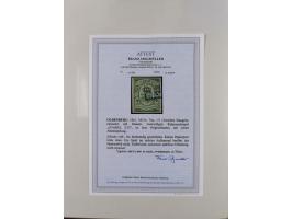 1852/67, gestempelte Sammlung mit 2 Briefen, dabei tadellose Mi. 1 (Befund Berger BPP), desweiteren Mi. 9 und 10a (je Fotoatt