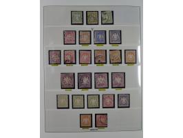 1849/1920, meist gestempelte Sammlung, ab Mi.-Nr. 1Ia mit Schnittlinien, 3II voll- bis breitrandig, 4I, 13a/b, 21a, 21c, 26X,