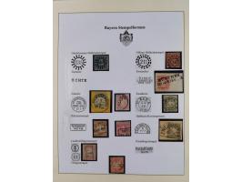 1849/1920, meist gestempelte Sammlung, ab Mi.-Nr. 1Ia mit Schnittlinien, 3II voll- bis breitrandig, 4I, 13a/b, 21a, 21c, 26X,