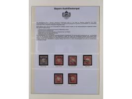 1849/1920, meist gestempelte Sammlung, ab Mi.-Nr. 1Ia mit Schnittlinien, 3II voll- bis breitrandig, 4I, 13a/b, 21a, 21c, 26X,