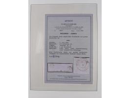 1856/67, gestempelte Sammlung mit 2 Briefen, dabei Schwerin Mi.4 (Attest Berger BPP), 6b (Befund Berger BPP) und Strelitz 1a,