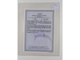 1856/67, gestempelte Sammlung mit 2 Briefen, dabei Schwerin Mi.4 (Attest Berger BPP), 6b (Befund Berger BPP) und Strelitz 1a,