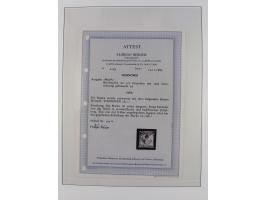 1856/67, gestempelte Sammlung mit 8 Briefen, in den Hauptnummern und auch sonst bis auf wenige Unternummern komplett, dabei R